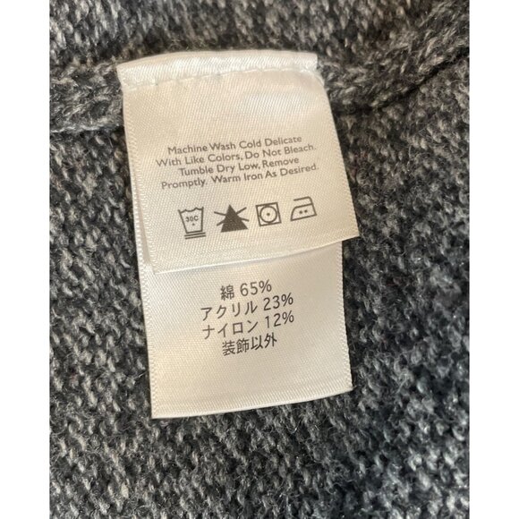 Eddie Bauer Mens Nordic Pattern Sweater XXL Gray & Red Wool Blend Crewneck - Picture 10 of 12